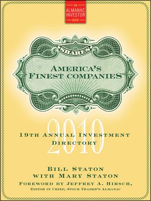 cover image of America's Finest Companies 2010